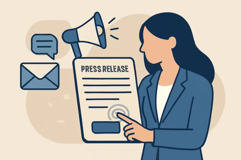 Udsend pressemeddelelse til medierne uden spild