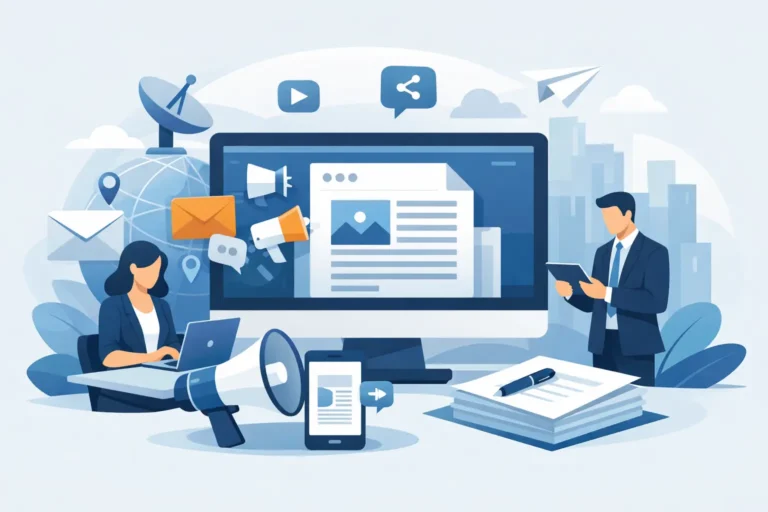 Pressemeddelelse udsendelse software til virksomheder