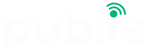 Publia logo white